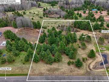 Lake Nebagamon, WI: Lot 3 (5 acres) on County Rd P 