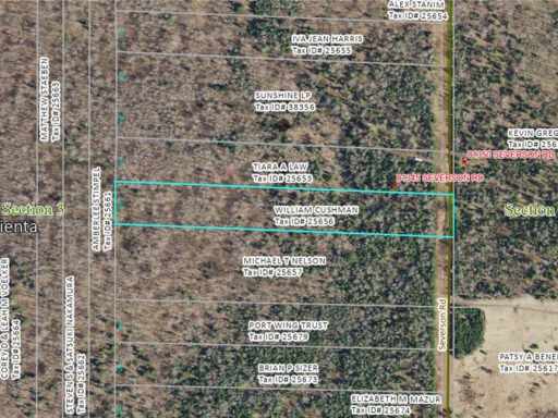 Port Wing, WI: 5 acres on Severson Road